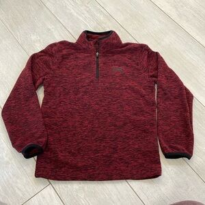 Under Armour Boys Burgundy Fleece 1/4 Zip Pullover